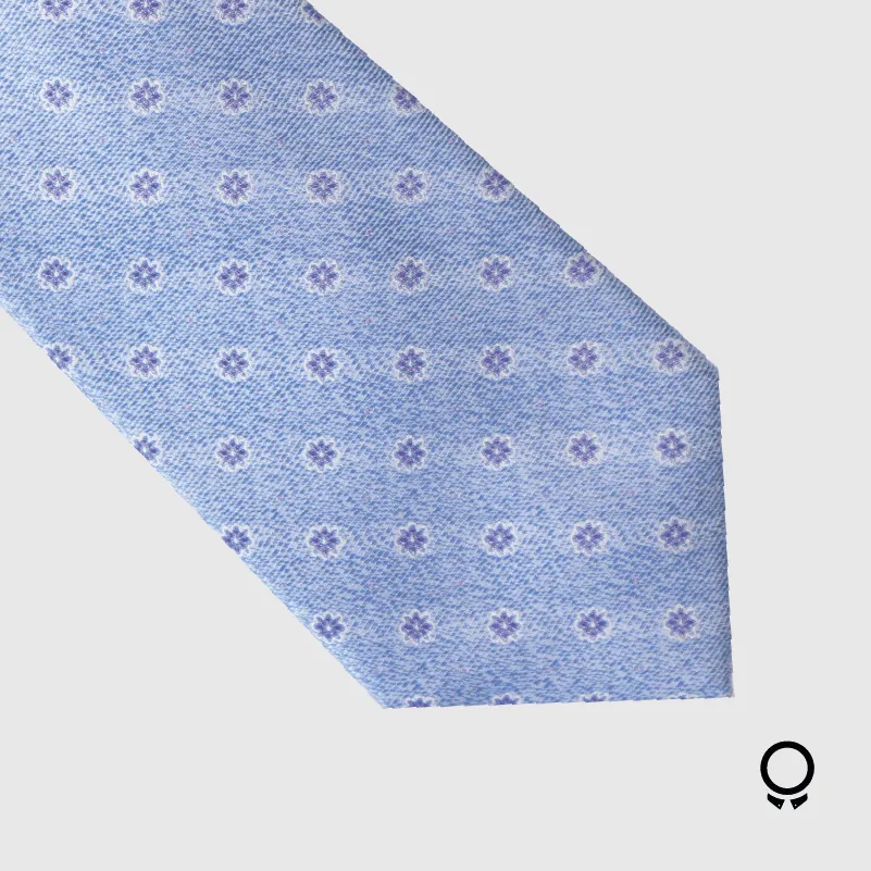 CORBATA PERRY ELLIS CELESTE CON FLORES