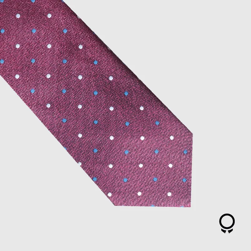 CORBATA PERRY ELLIS ROJO CON PUNTITOS