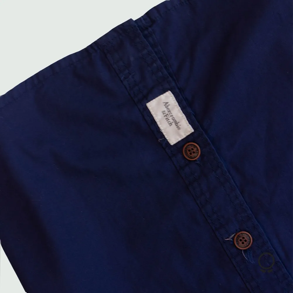 CAMISA ABERCROMBIE MANGAS LARGAS AZUL MARINO