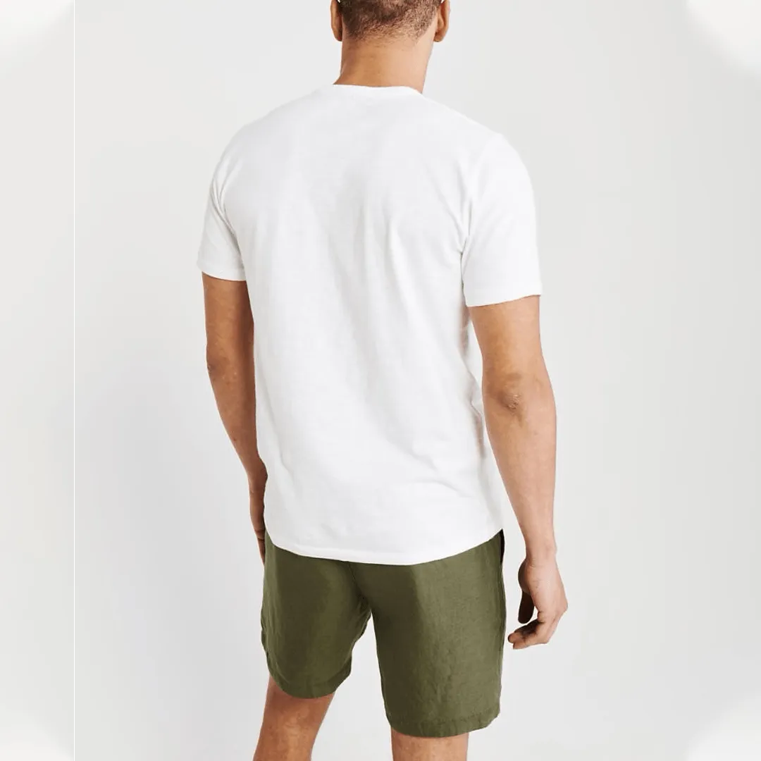 REMERA ABERCROMBIE BLANCA CON BOLSILLO