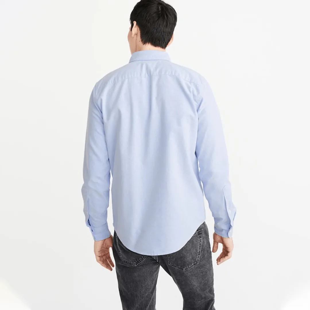 CAMISA ABERCROMBIE MANGAS LARGAS CELESTE