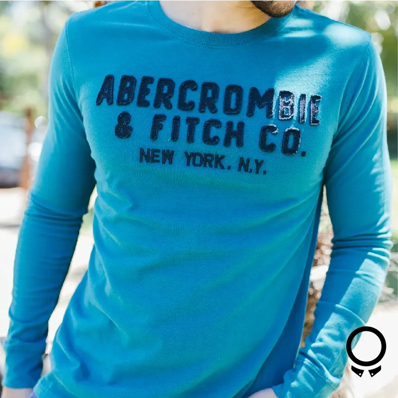 REMERA ABERCROMBIE MANGAS LARGAS VERDE