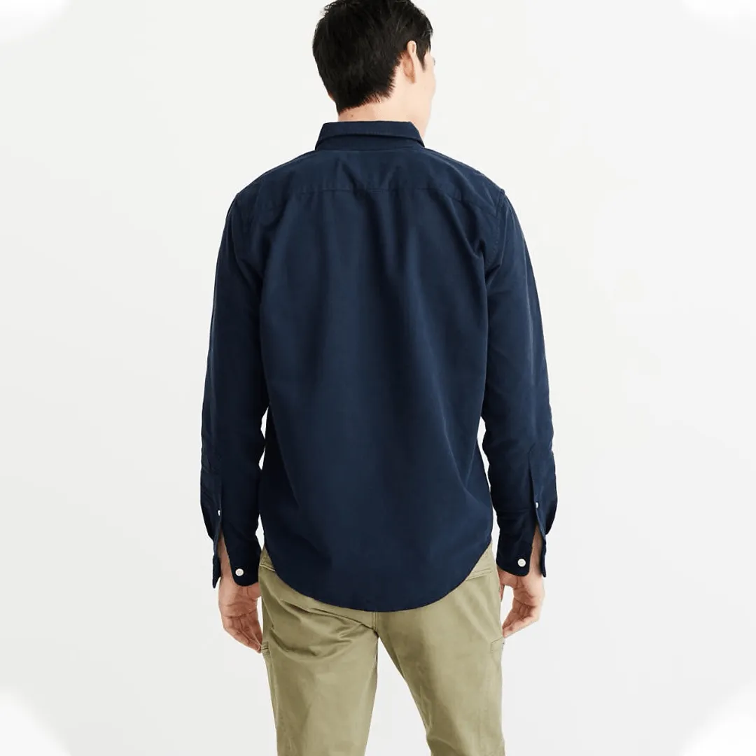 CAMISA ABERCROMBIE MANGAS LARGAS AZUL MARINO