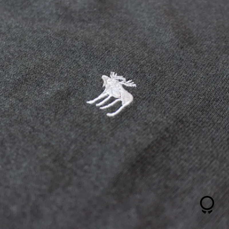 SWEATER CUELLO REDONDO GRIS OSCURO