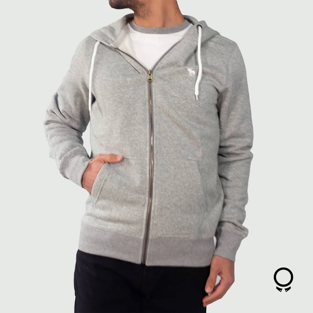 CAMPERA ABERCROMBIE CON CAPUHA GRIS