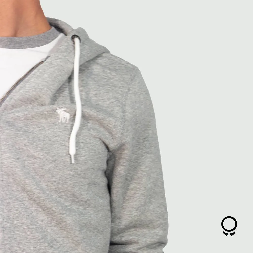 CAMPERA ABERCROMBIE CON CAPUHA GRIS