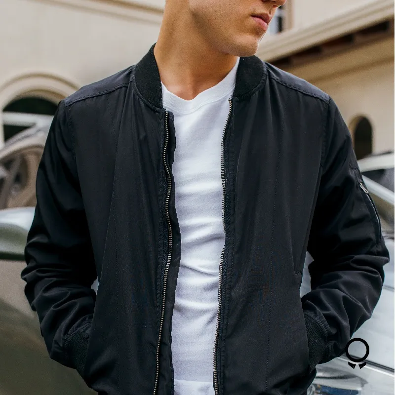 BOMBERJACKET ABERCROMBIE NEGRO