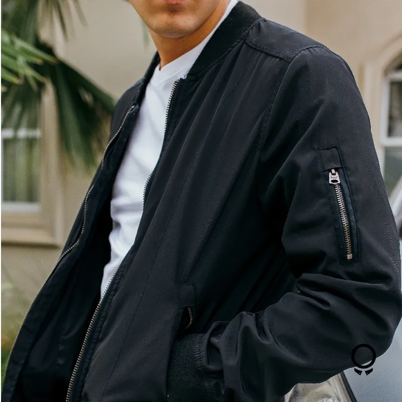 BOMBERJACKET ABERCROMBIE NEGRO