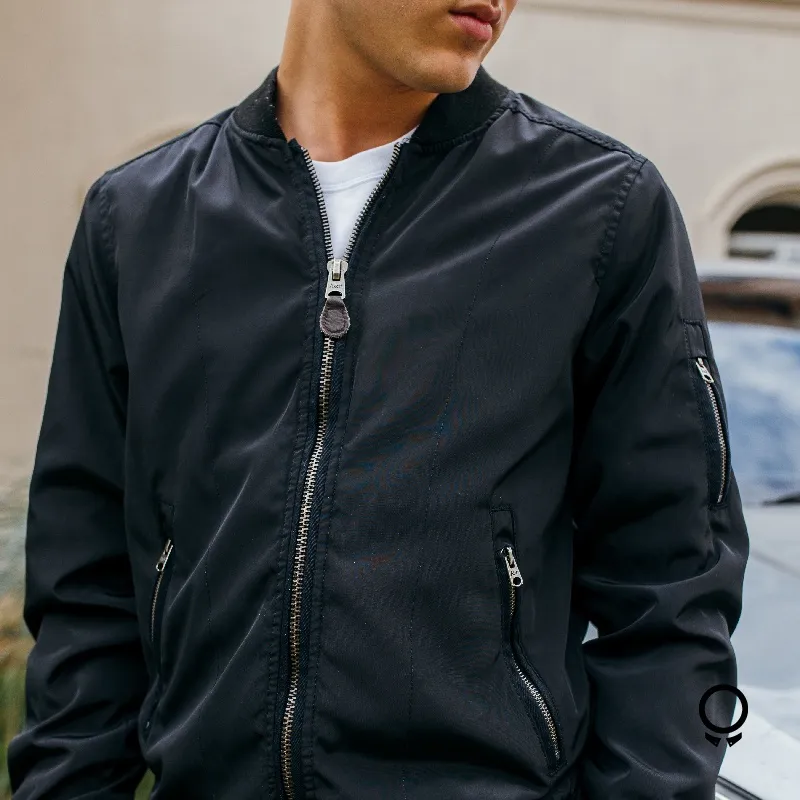 BOMBERJACKET ABERCROMBIE NEGRO