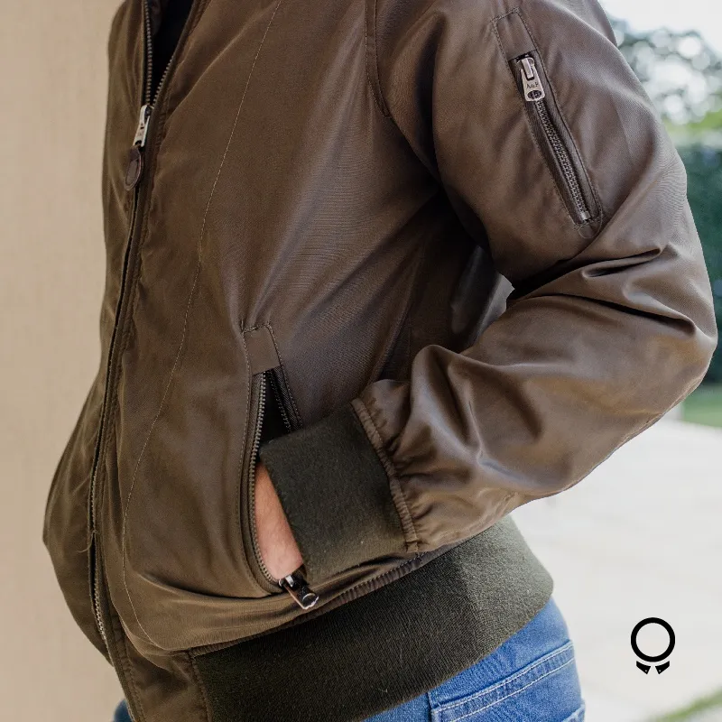 BOMBERJACKET ABERCROMBIE OLIVA