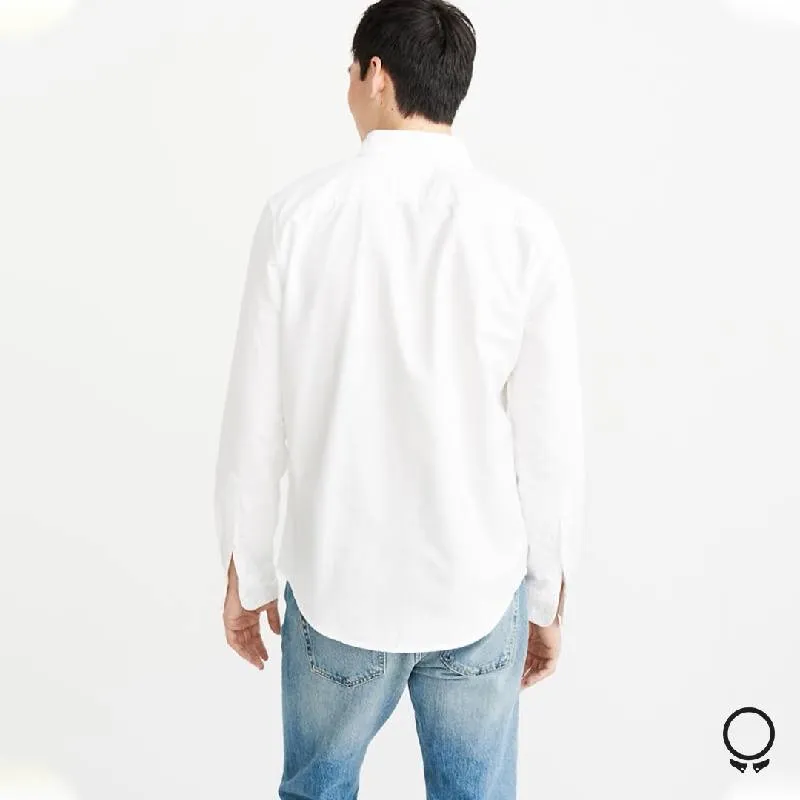 CAMISA ABERCROMBIE MANGAS LARGAS BLANCA