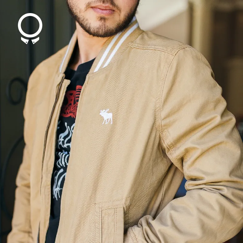 BOMBERJACKET ABERCROMBIE BEIGE