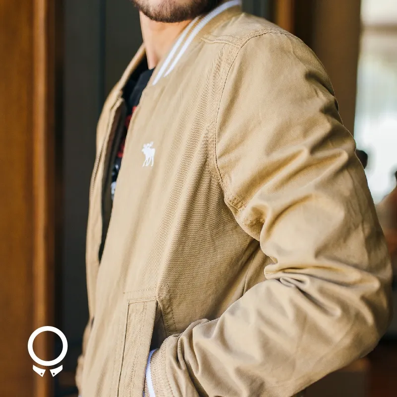 BOMBERJACKET ABERCROMBIE BEIGE
