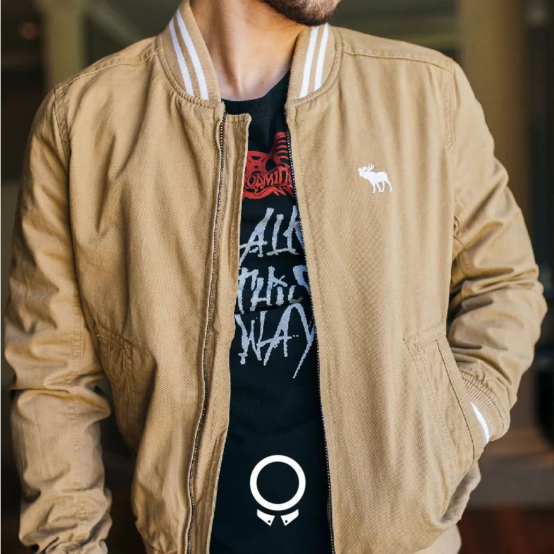 BOMBERJACKET ABERCROMBIE BEIGE
