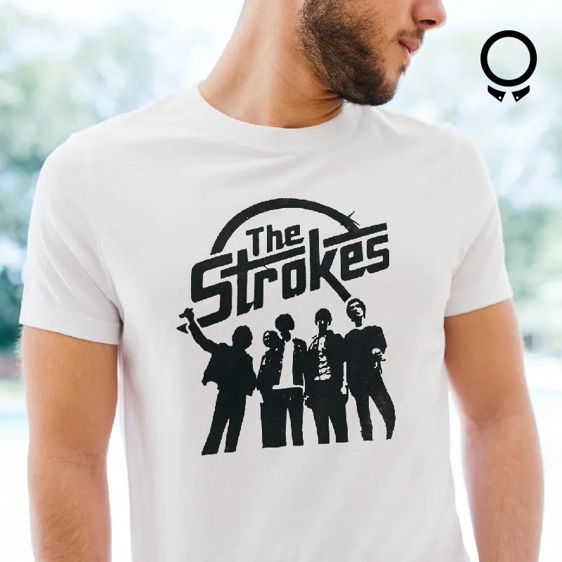 REMERA ABERCROMBIE BLANCA ESTAMPA THE STROCKER
