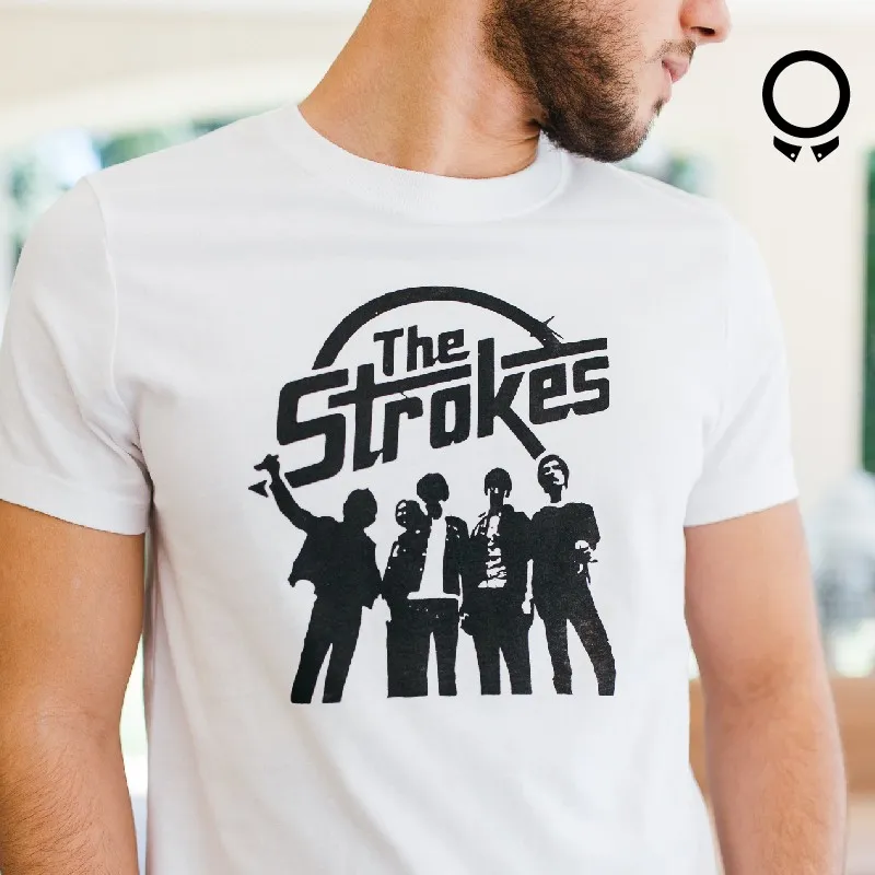 REMERA ABERCROMBIE BLANCA ESTAMPA THE STROCKER