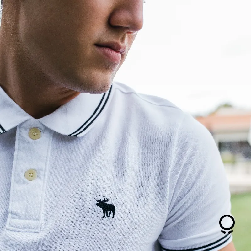 REMERA ABERCROMBIE POLO BLANCO