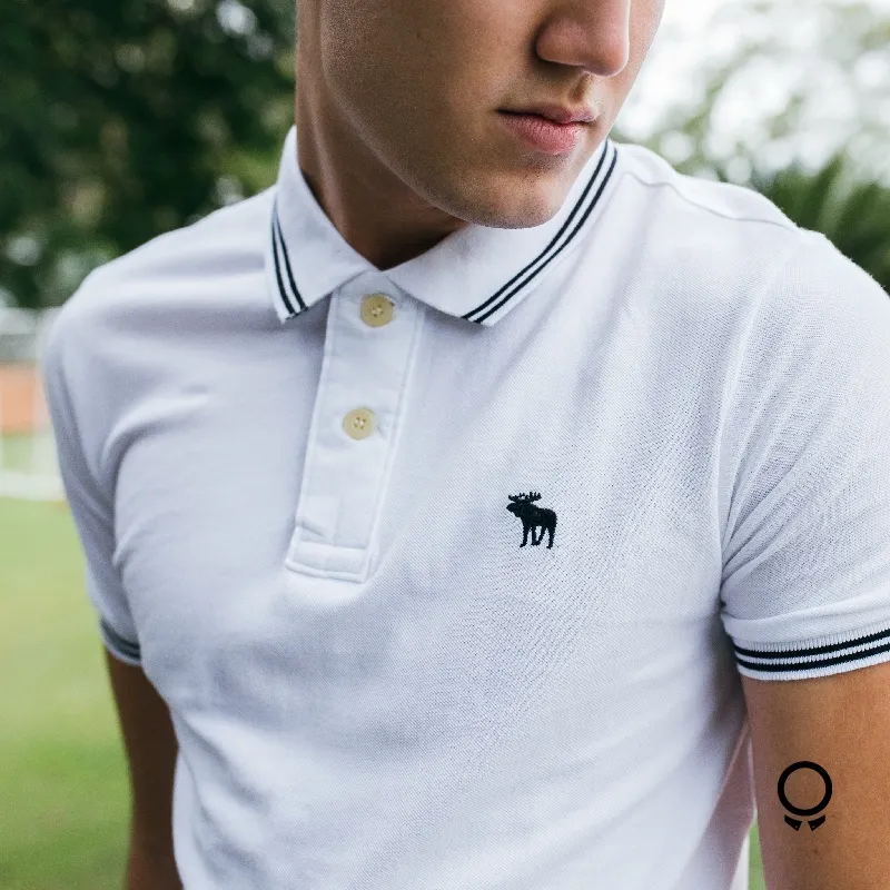 REMERA ABERCROMBIE POLO BLANCO