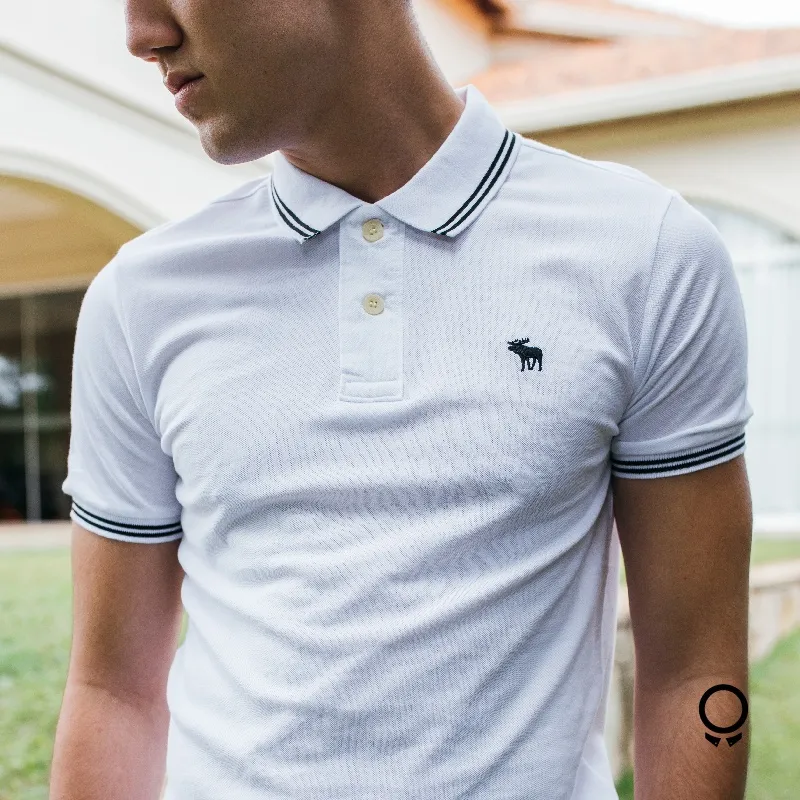 REMERA ABERCROMBIE POLO BLANCO