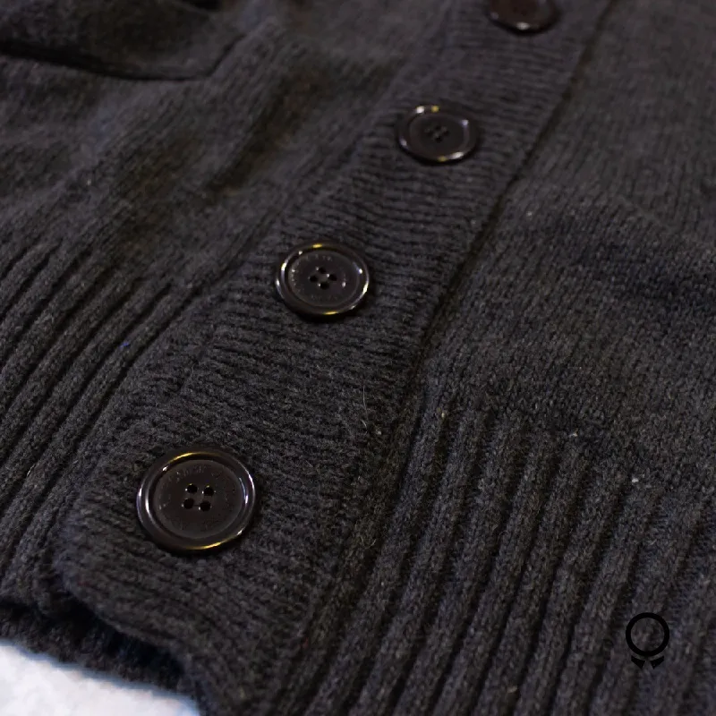 CARDIGAN ABERCROMBIE GRIS LOGO GRANDE