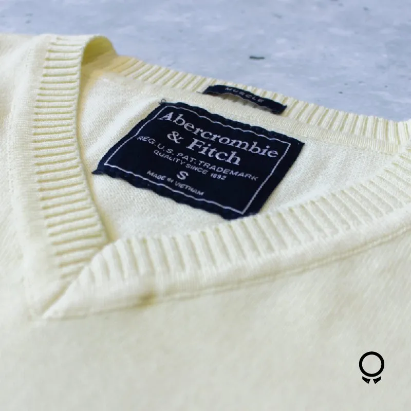 SWEATER ABERCROMBIE CUELLO V AMARILLO