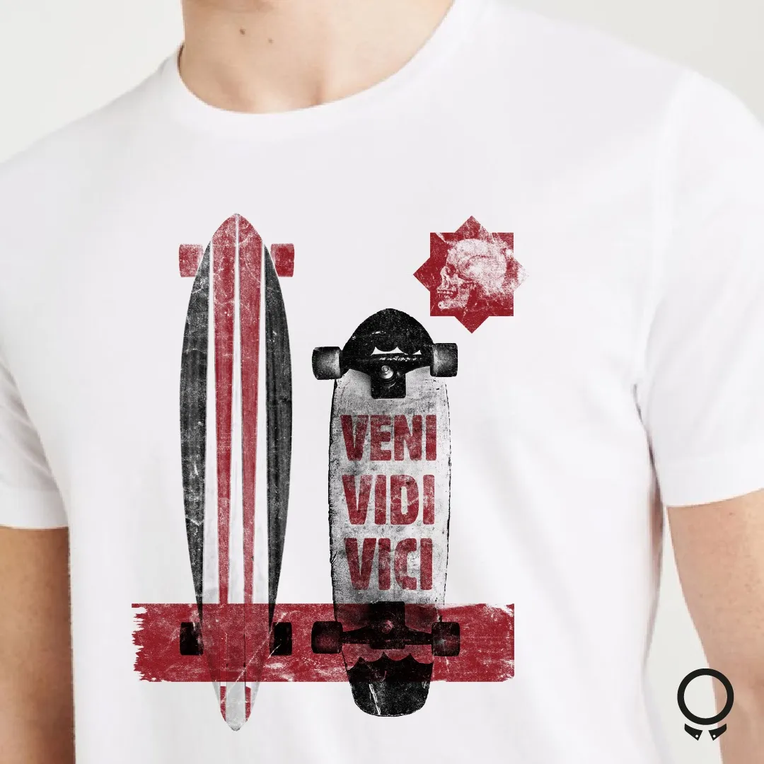 REMERA ABERCROMBIE BLANCA SKATE