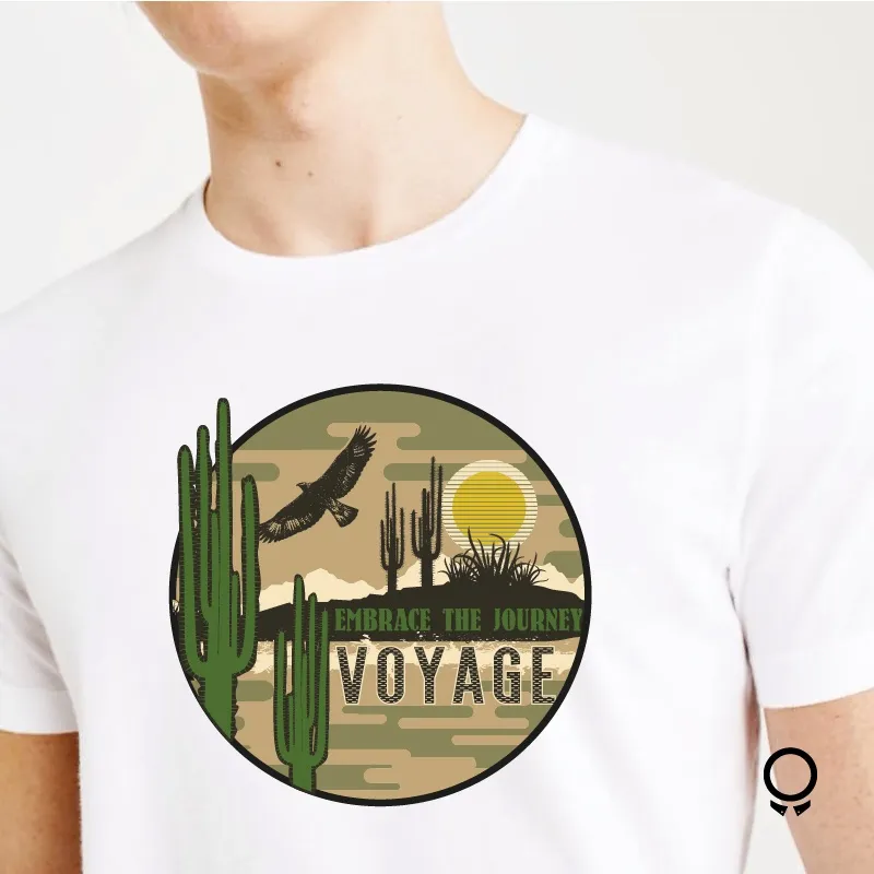 REMERA ABERCROMBIE BLANCA ESTAMPA VOYAGE