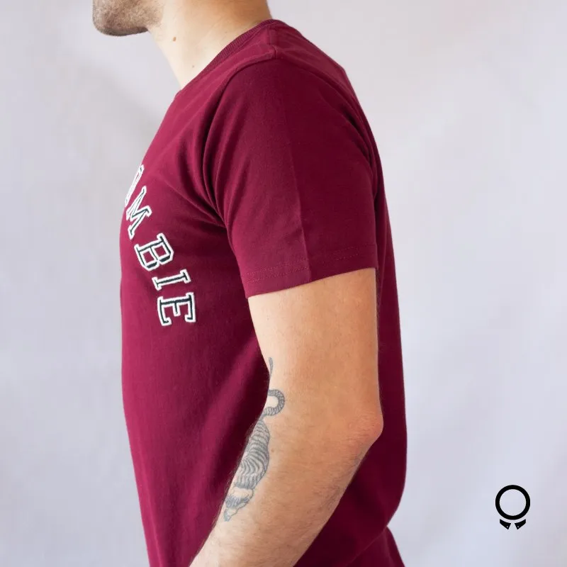 REMERA ABERCROMBIE BORDO CUELLO REDONDO ESTAMPA ABERCROMBIE