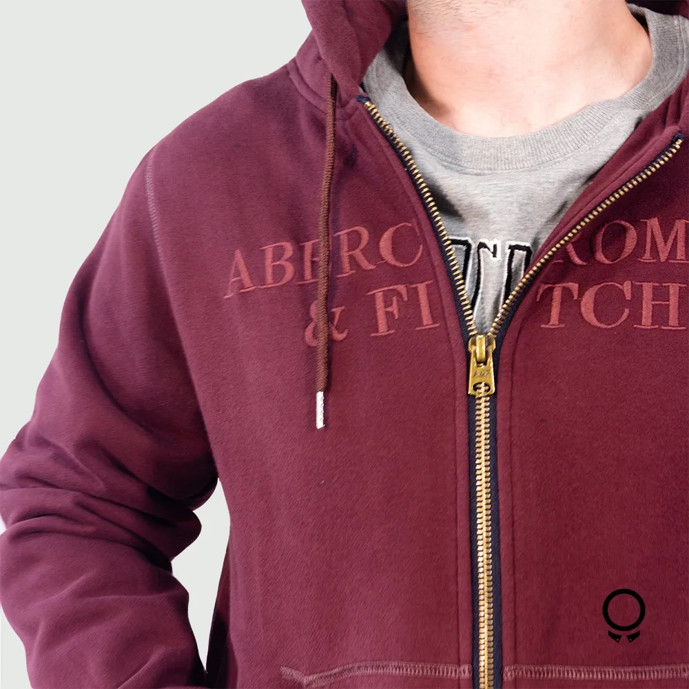 CAMPERA ABERCROMBIE CON CAPUCHA BORDO ESTAMPA BORDO