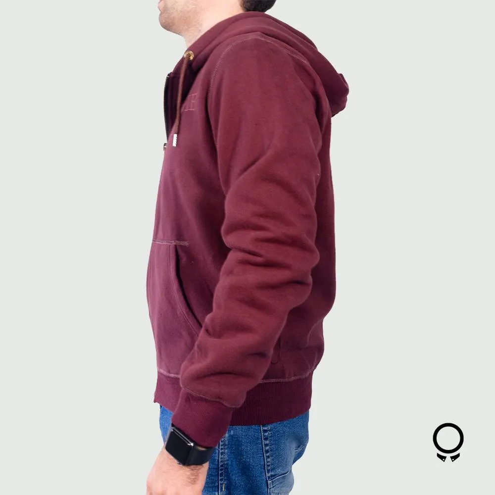 CAMPERA ABERCROMBIE CON CAPUCHA BORDO ESTAMPA BORDO