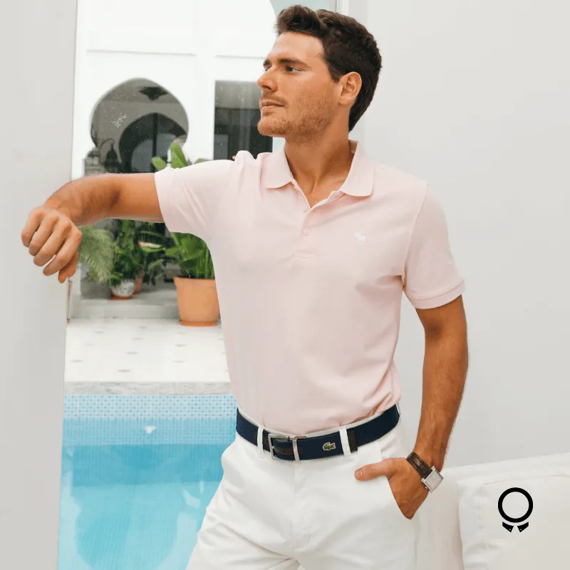 REMERA ABERCROMBIE POLO ROSADO