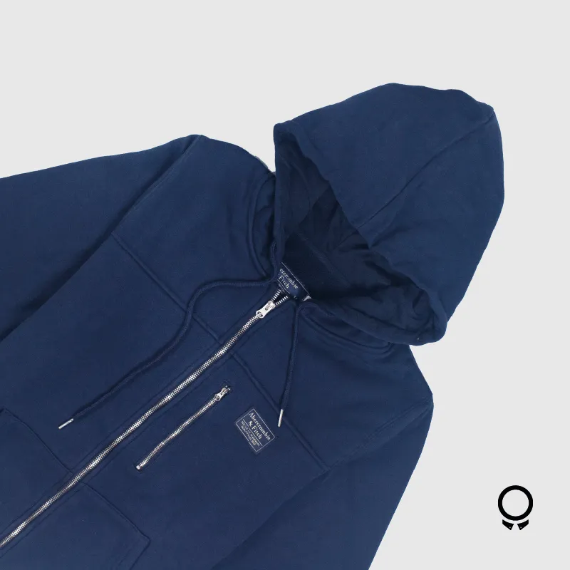 CAMPERA ABERROMBIE AZUL MARINO CON CIERRE