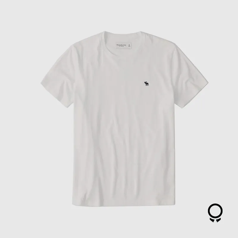 REMERA ABERCROMBIE REDONDO BLANCA