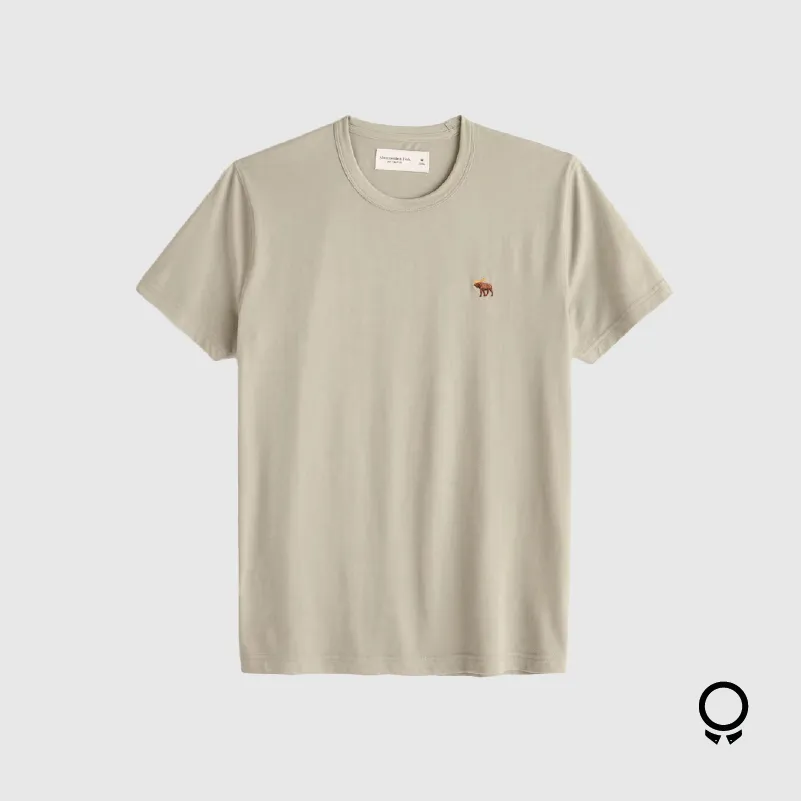 REMERA ABECROMBIE REDONDO BEIGE