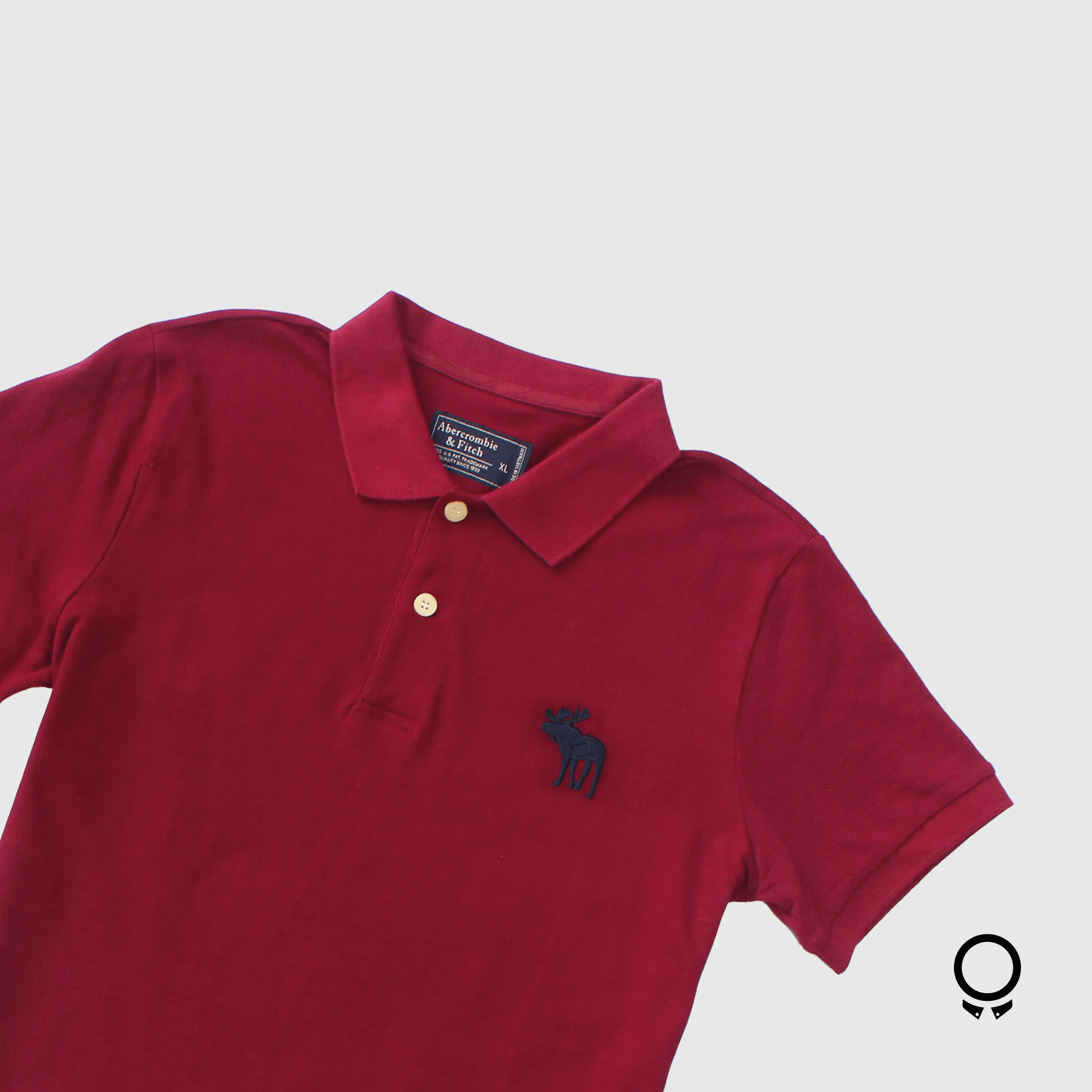 REMERA ABERCROMBIE POLO BORDO LOGO GRANDE
