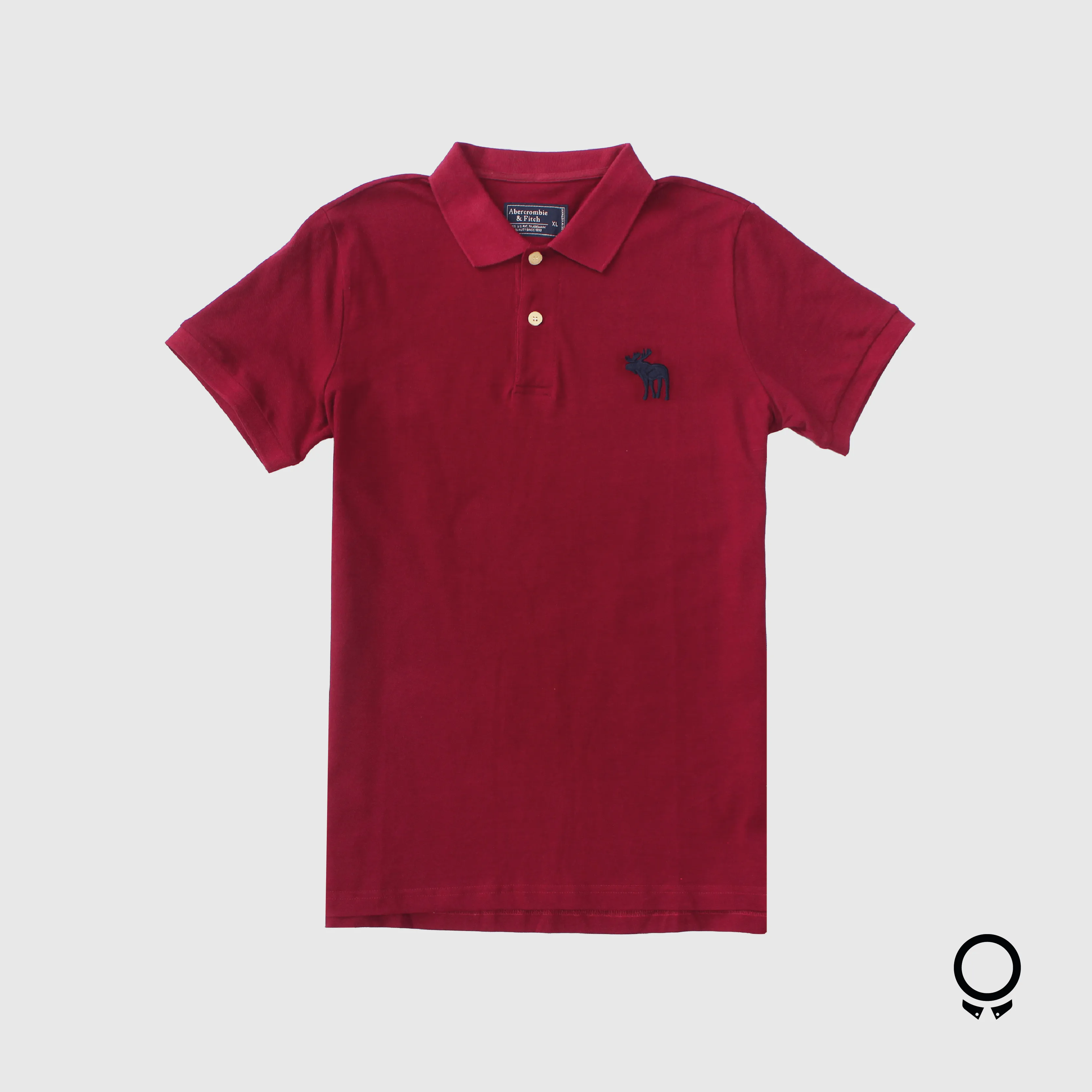 REMERA ABERCROMBIE POLO BORDO LOGO GRANDE