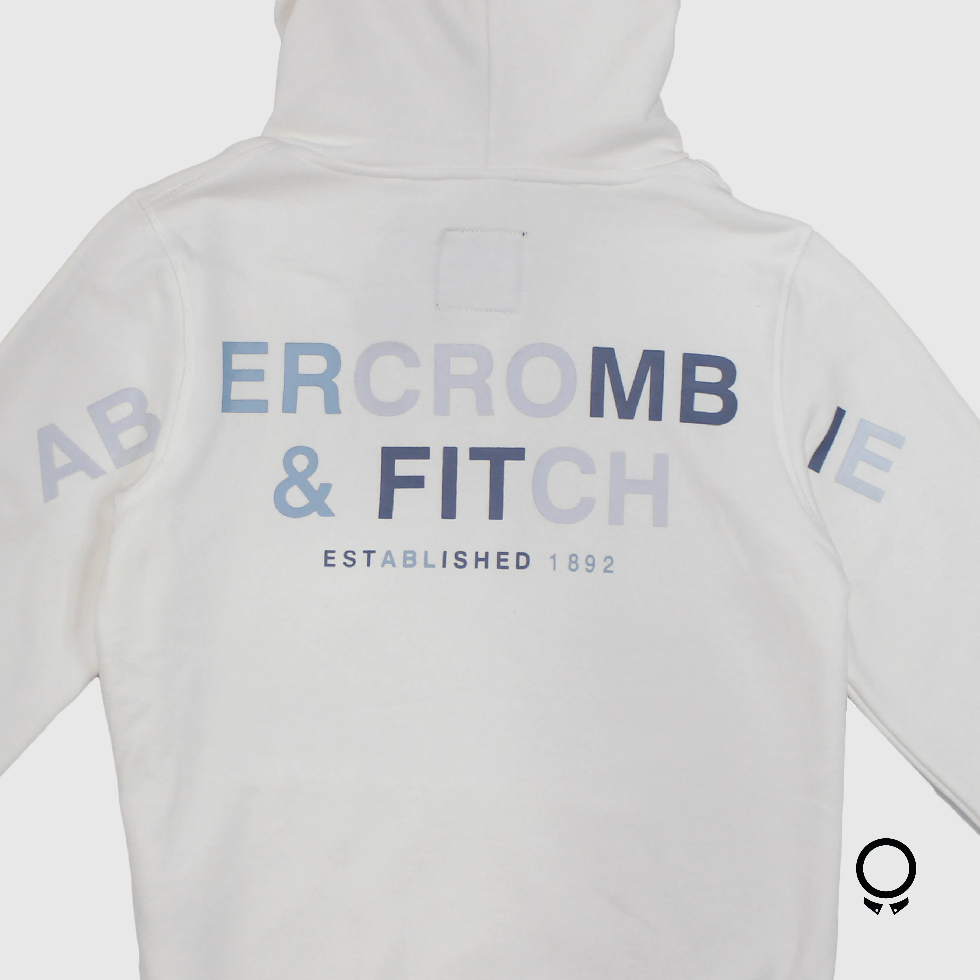 HOODIE ABERCROMBIE BLANCA CON LOGO