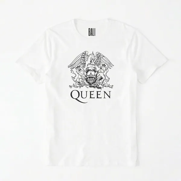 REMERA BALI BLANCA  ESTAMPA QUEEN