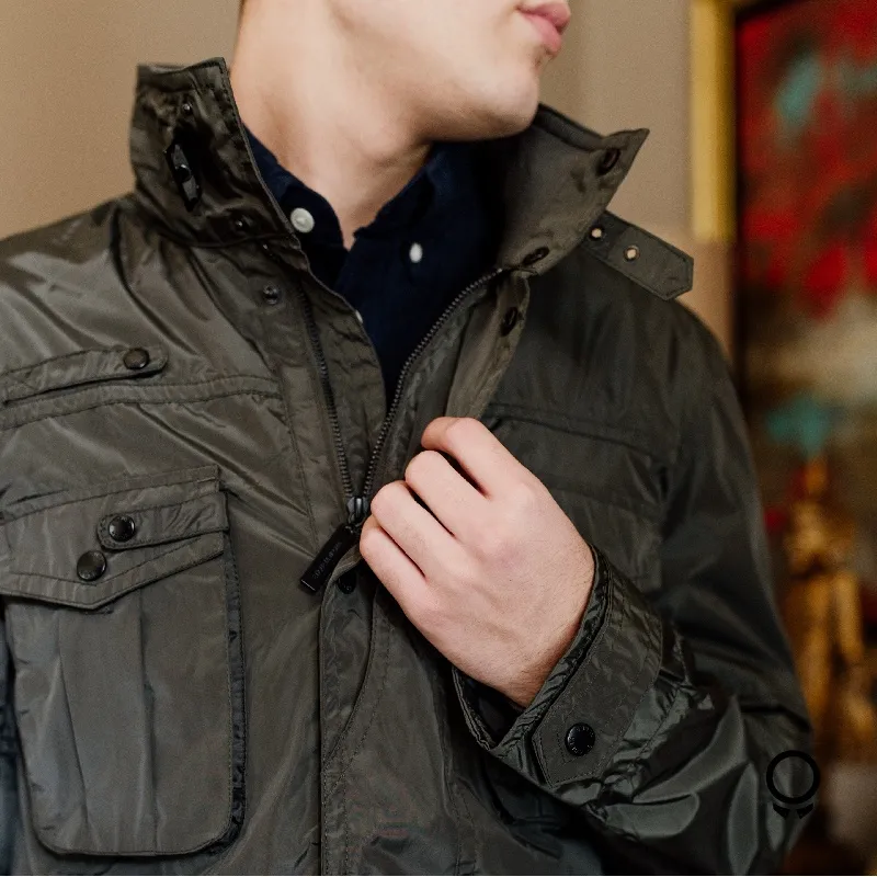 PARKA IMPERMEABLE  ETIQUETA NEGRA VERDE MUSGO
