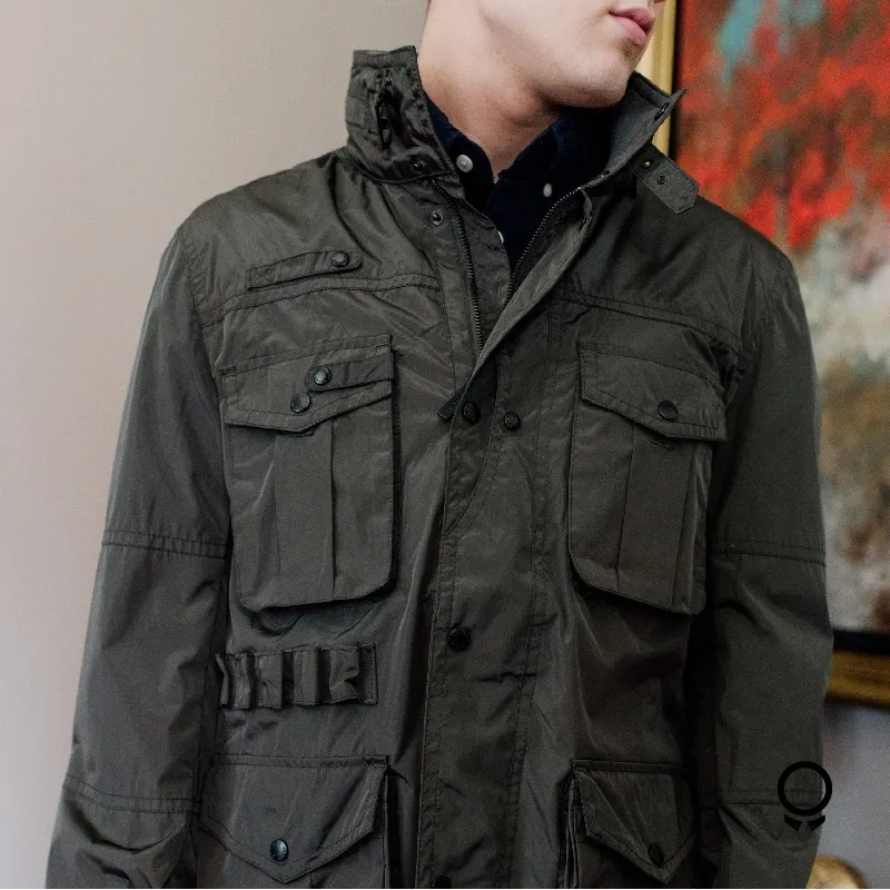 PARKA IMPERMEABLE  ETIQUETA NEGRA VERDE MUSGO