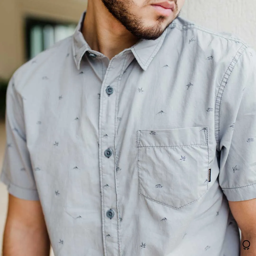 CAMISA QUIKSILVER MANGAS CORTAS GRIS