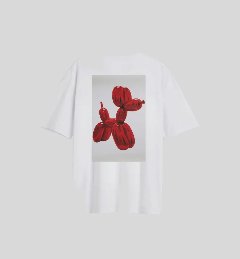 REMERA LIBERATO BASICS OVERSIZE PREMIUM 250 GSM MARFIL BALLON DOG