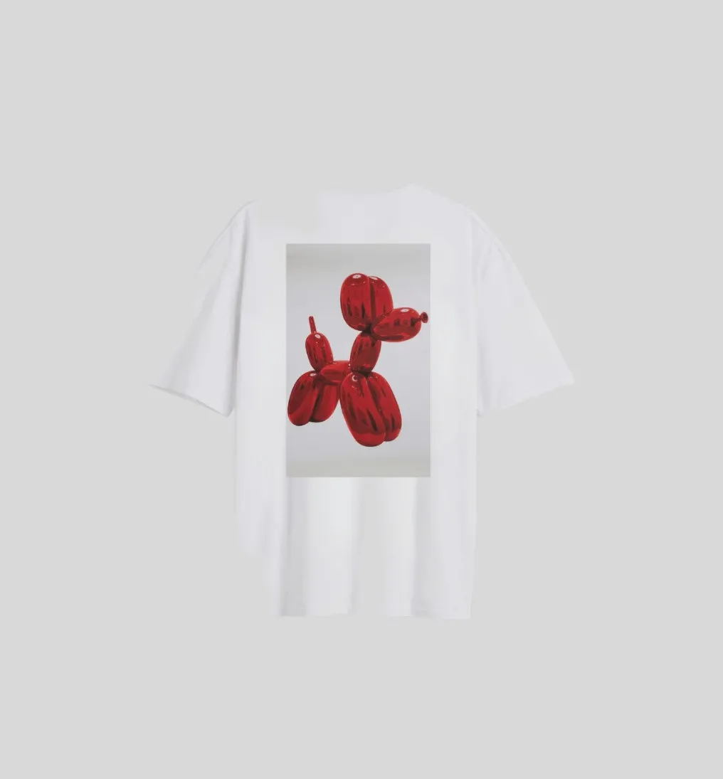 REMERA LIBERATO BASICS OVERSIZE PREMIUM 250 GSM MARFIL BALLON DOG