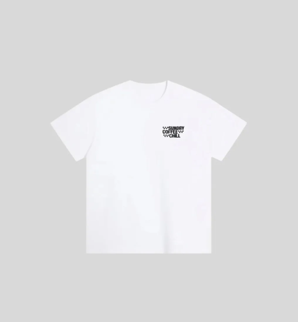 REMERA LIBERATO OVERSIZE BLANCA SUNDAY COFFE CHILL