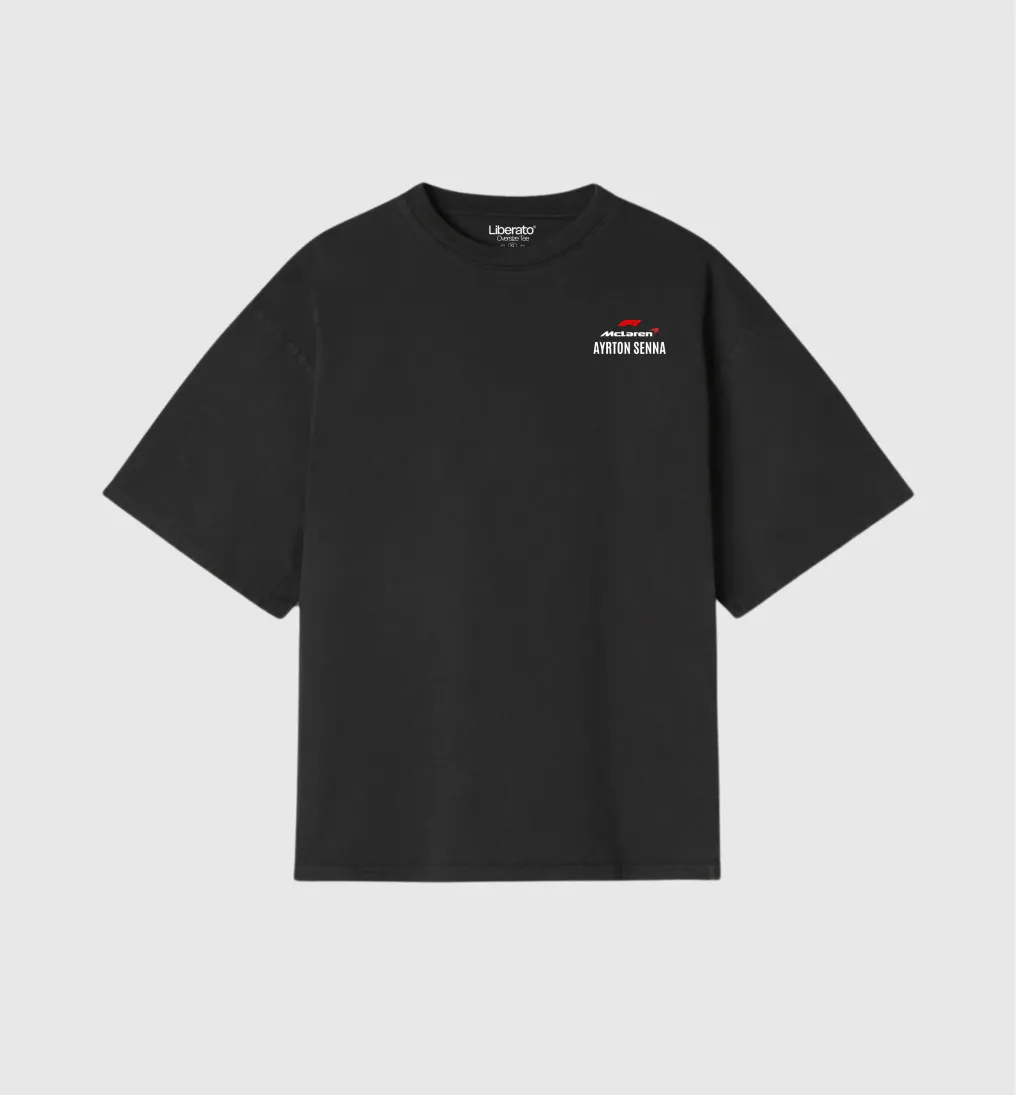 REMERA LIBERATO OVERSIZE NEGRA AYRTON SENNA