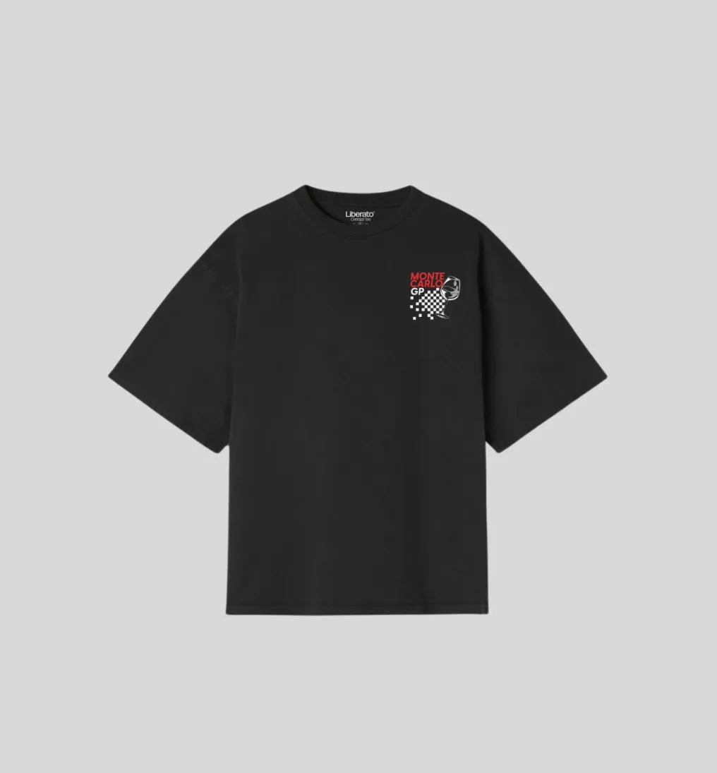 REMERA LIBERATO OVERSIZE NEGRA MONTE CARLOS GP