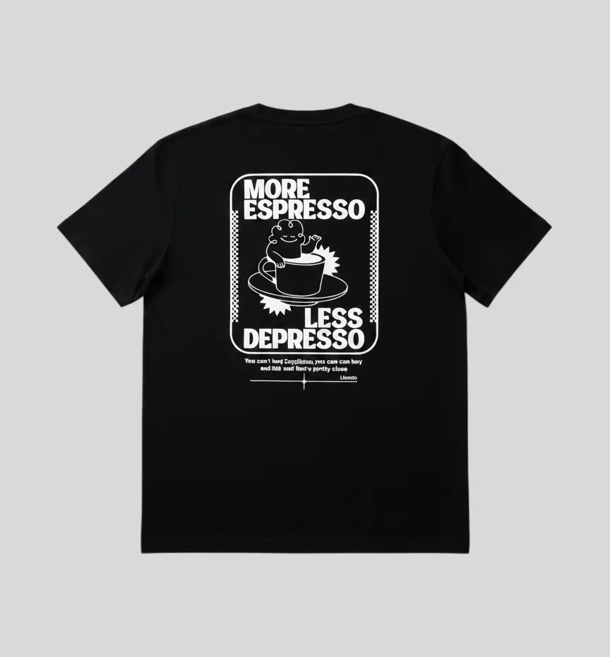 REMERA LIBERATO OVERSIZE NEGRA MORE ESPRESSO