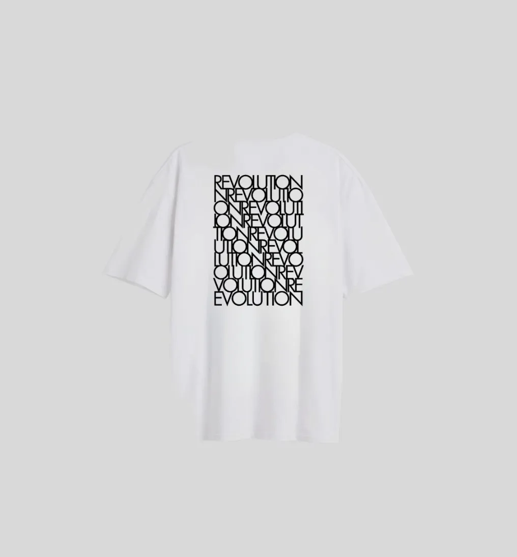 REMERA OVERSIZE PREMIUM 250 GSM LIBERATO BASICS MARFIL REVOLUTION
