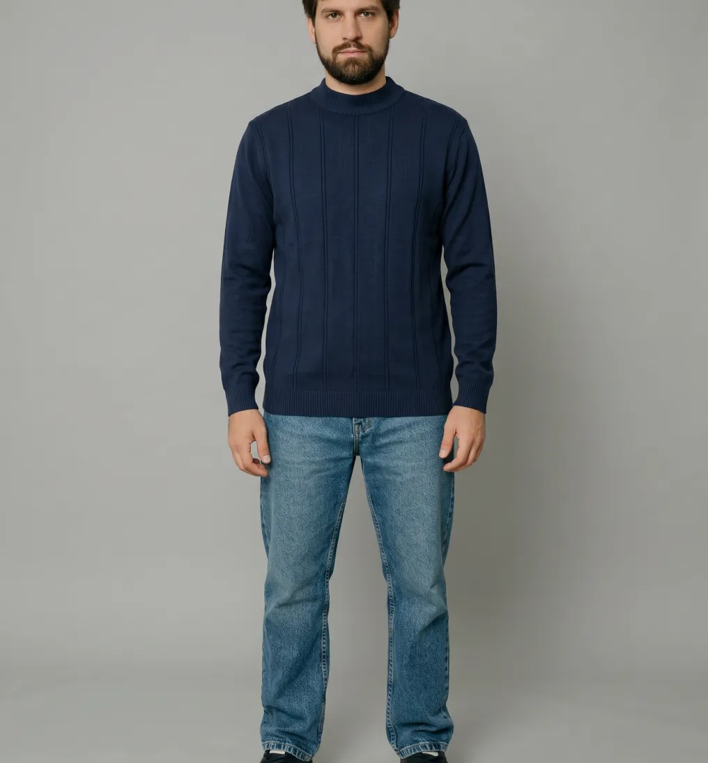 SWEATER LIBERATO CUELLO REDONDO AZUL