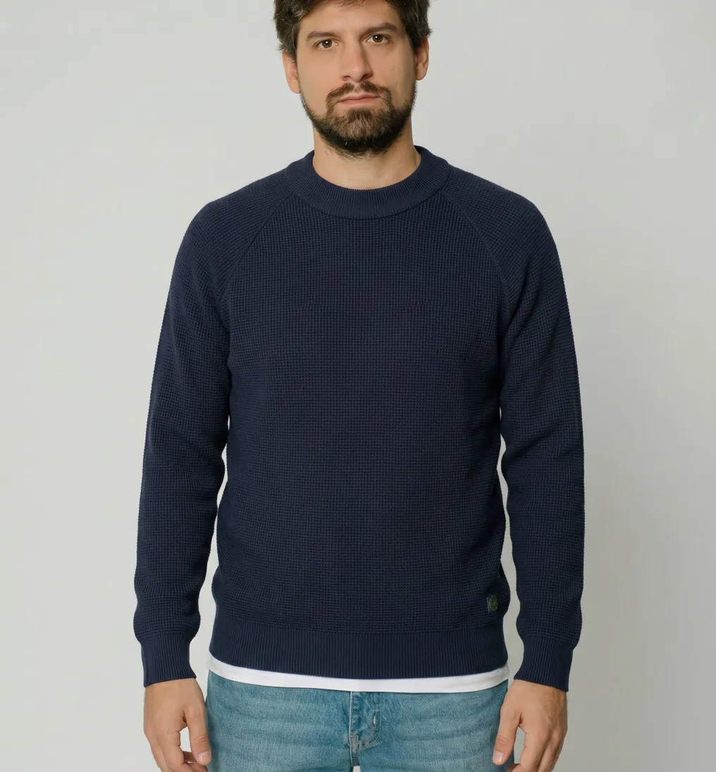 SWEATER LIBERATO CUELLO REDONDO AZUL MARINO